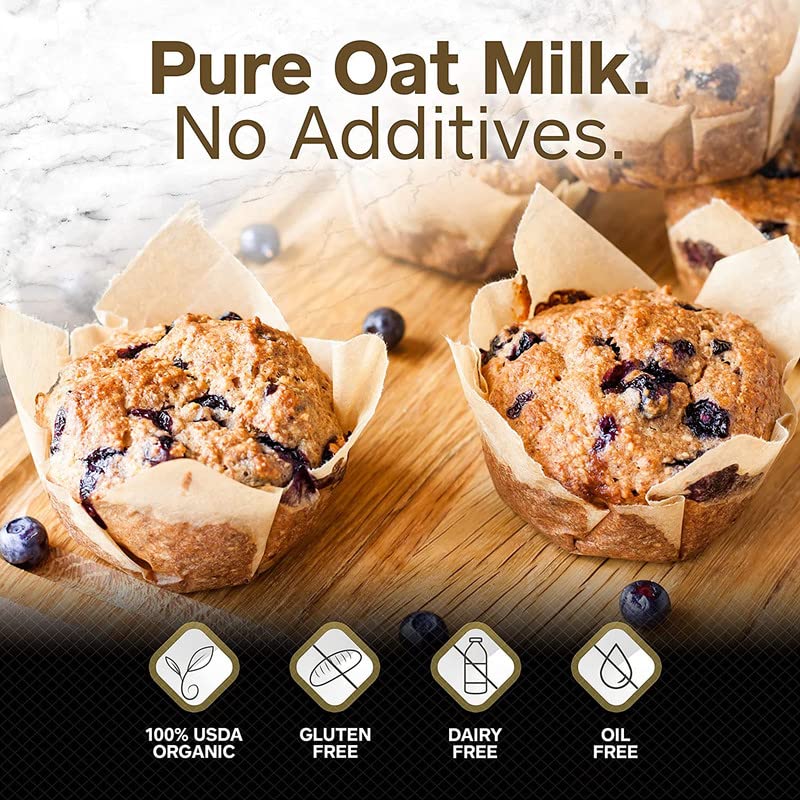 Healthier Comforts Oat Milk Powder - Gluten-Free, Vegan, USDA Organic, 7oz