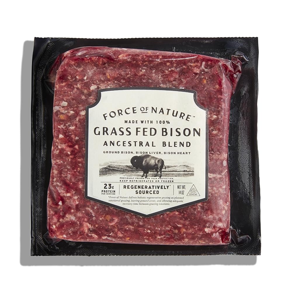 Force of Nature 100% Grass Fed, Regenerative Bison Ancestral Blend, 14 Oz