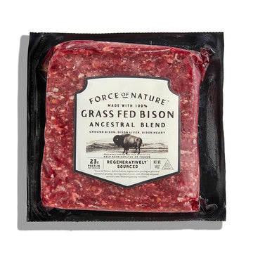 Force of Nature 100% Grass Fed, Regenerative Bison Ancestral Blend, 14 Oz