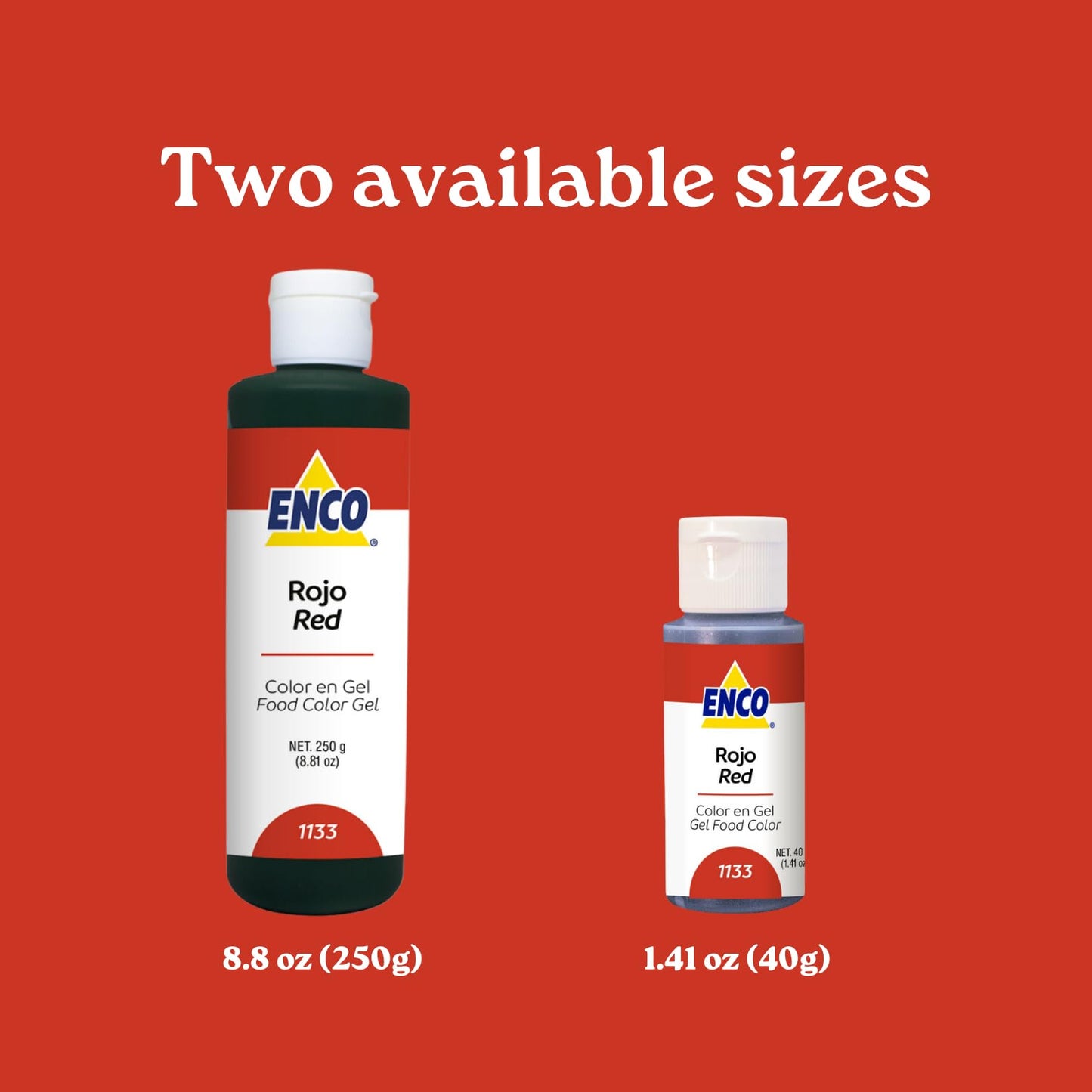 Enco Food Coloring Gel Red 8.8 Oz (250G) Concentrated, Vegan