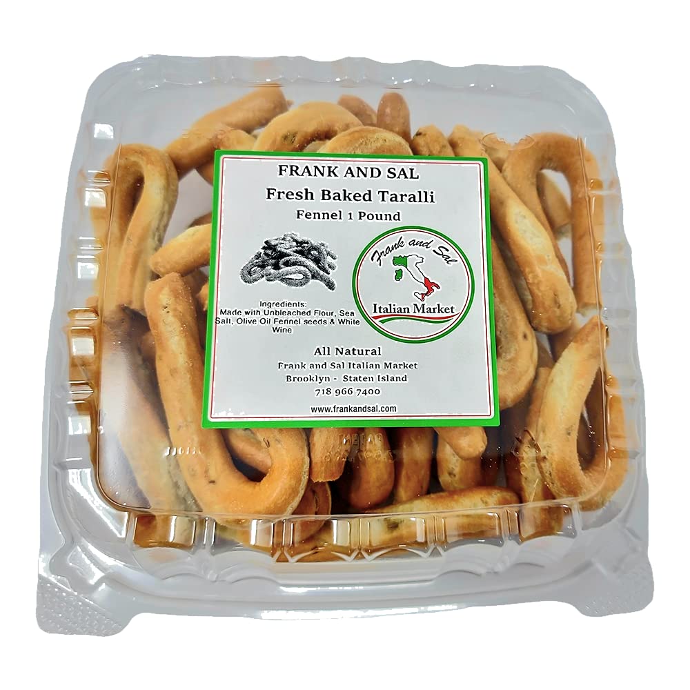 Frank and Sal Bakery All Natural Taralli with Fennel Biscuit 16 Ounce