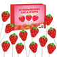 Strawberry Shaped Lollipops - 18 Individually Wrapped Suckers - Strawberry Flavored Candy - Great for Strawberry Party Favors - 