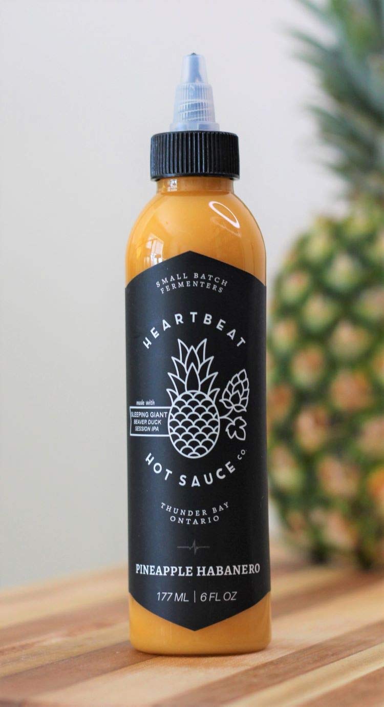HEARTBEAT HOT SAUCE CO. Pineapple Habanero Hot Sauce, 6 fl oz (Pack of 3)