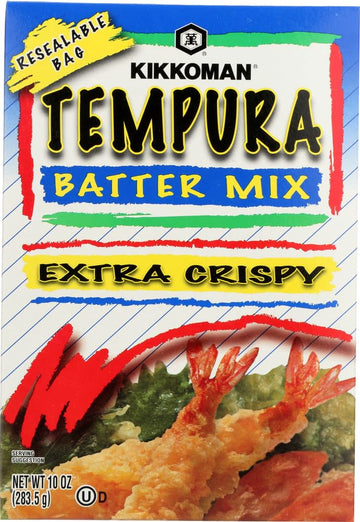 Kikkoman, Extra Crispy Tempura Batter Mix, 10oz Box (Pack of 4) by Kikkoman