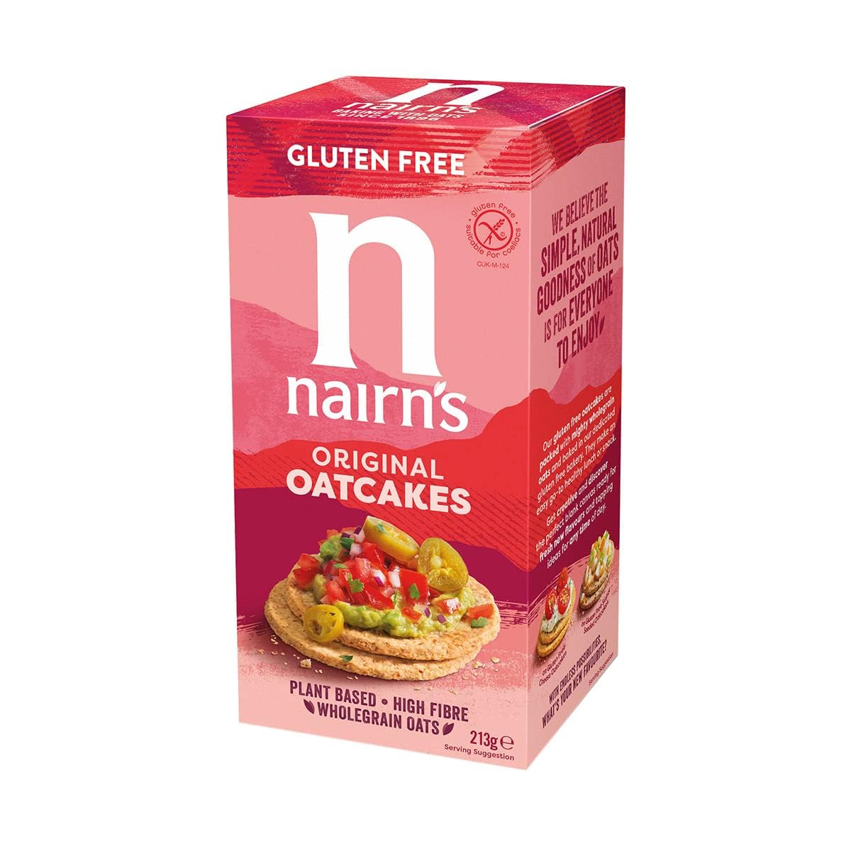 Nairns Gluten Free Original Oatcakes, 7.51 oz (Pack of 6), Healthy Snack