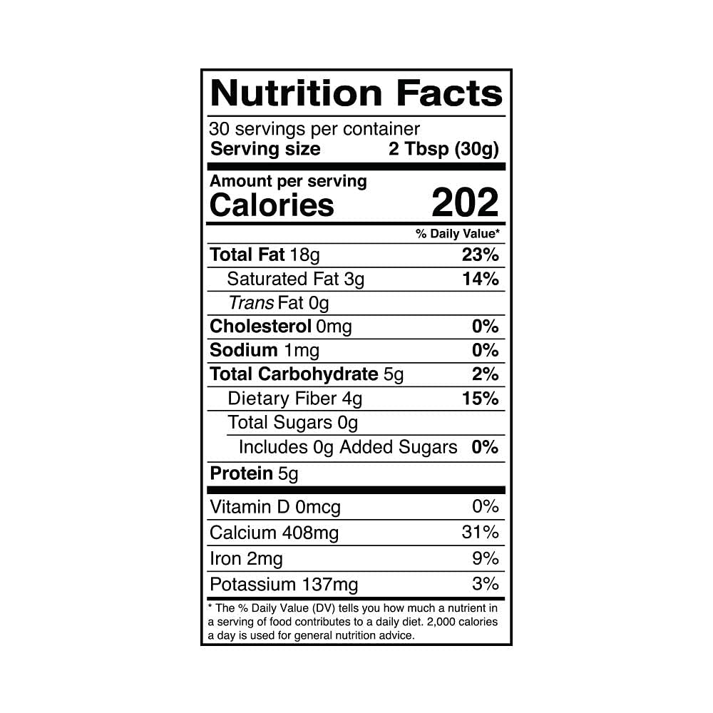 Kevala Organic Black Tahini – Gluten Free , Black Sesame Seeds Paste , Usda Organic Certified , Vegan, Kosher , Cream Spread , Sauce , 2 Lb , 32 Oz