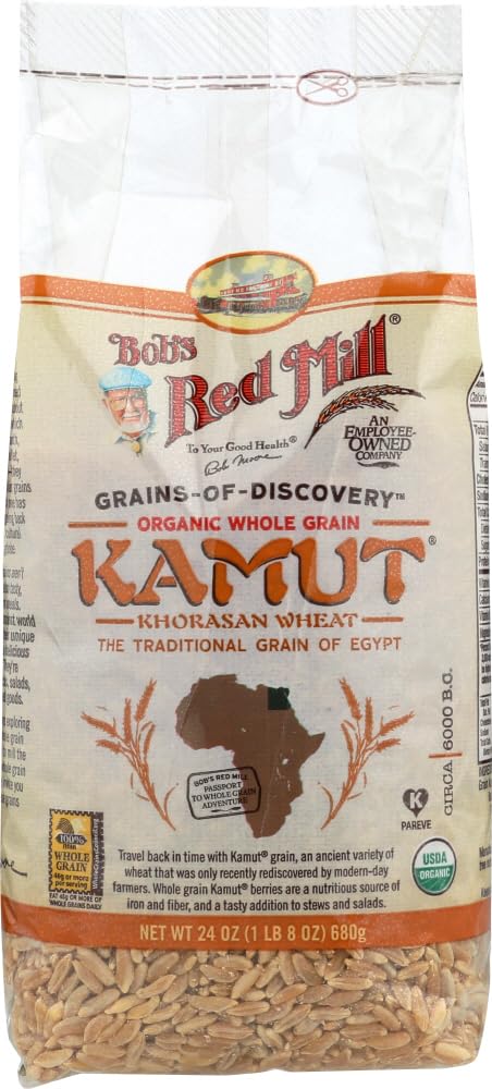Bob'S Red Mill, Organic Whole Grain Kamut, 24 Oz Pack Of 2