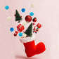 Fruidles Christmas Snowflake Candy Lollipop, Fruit-Flavored, 24-Pack, Blue/White