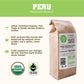 Tiny Footprint Coffee Whole Bean - Fair Trade Organic Peru APU, Medium Roast, 16 Ounce, Model 9849109