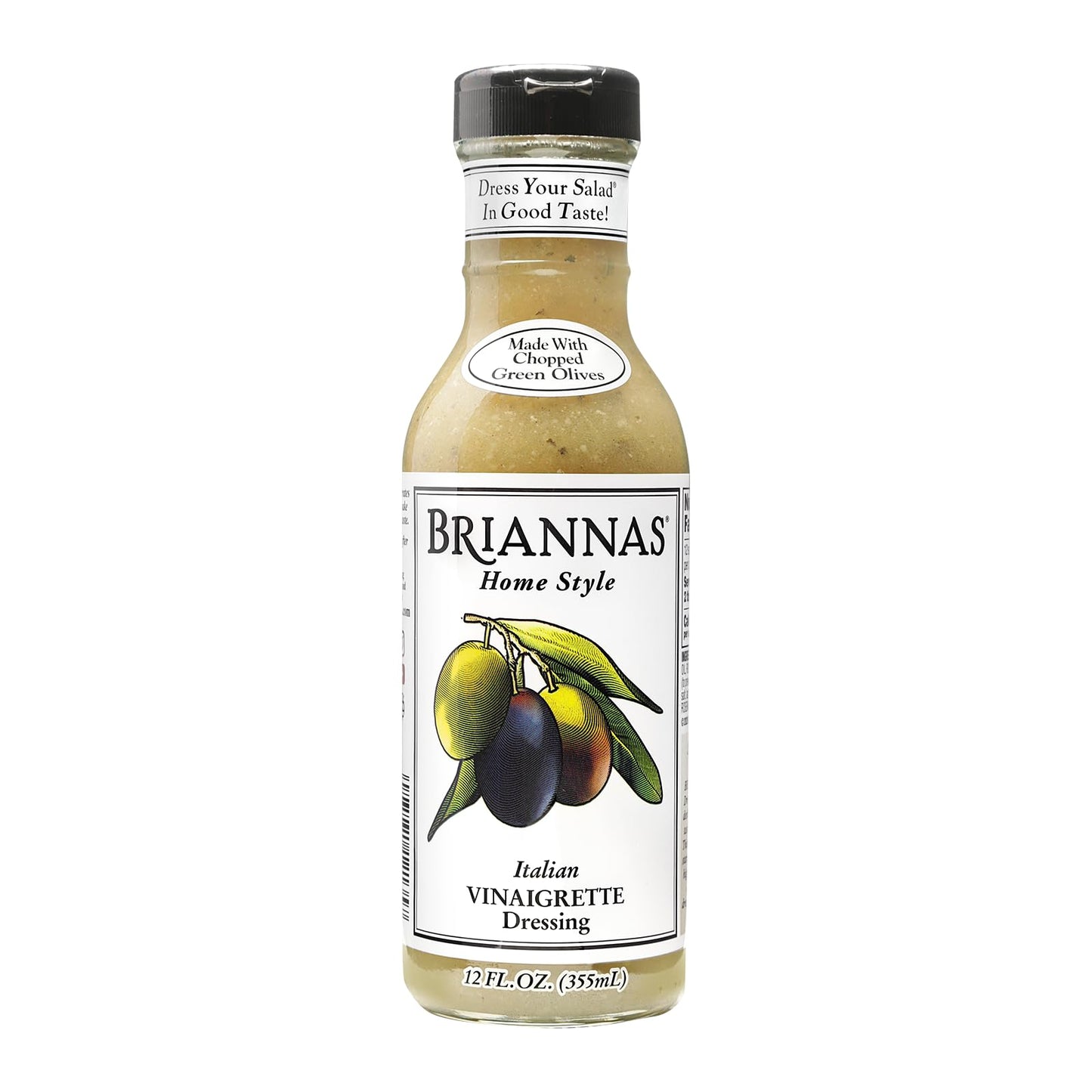 BRIANNAS Italian Vinaigrette Dressing - Gluten Free & Low Sugar - 12 oz Bottle