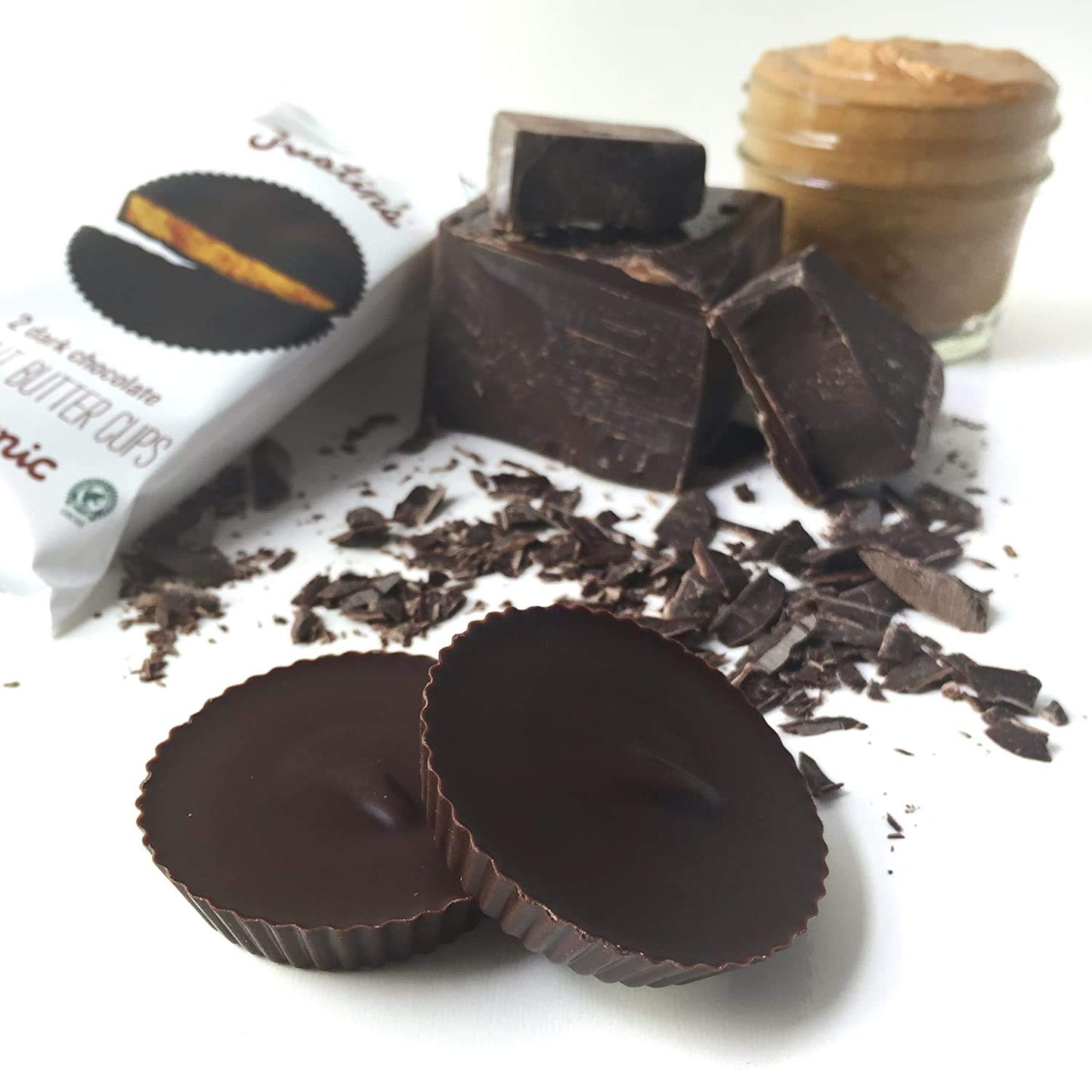 Justin'S Organic Almond Butter Cups, Dark Chocolate, Rainforest Alliance Certified Cocoa, Gluten-Free, Responsibly Sourced, 1.4