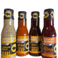 Buffalo Wild Wings Milder Variety Bundle: Parmesan Garlic, Medium, Honey Bbq, Asian Zing: 12 Ounces Each