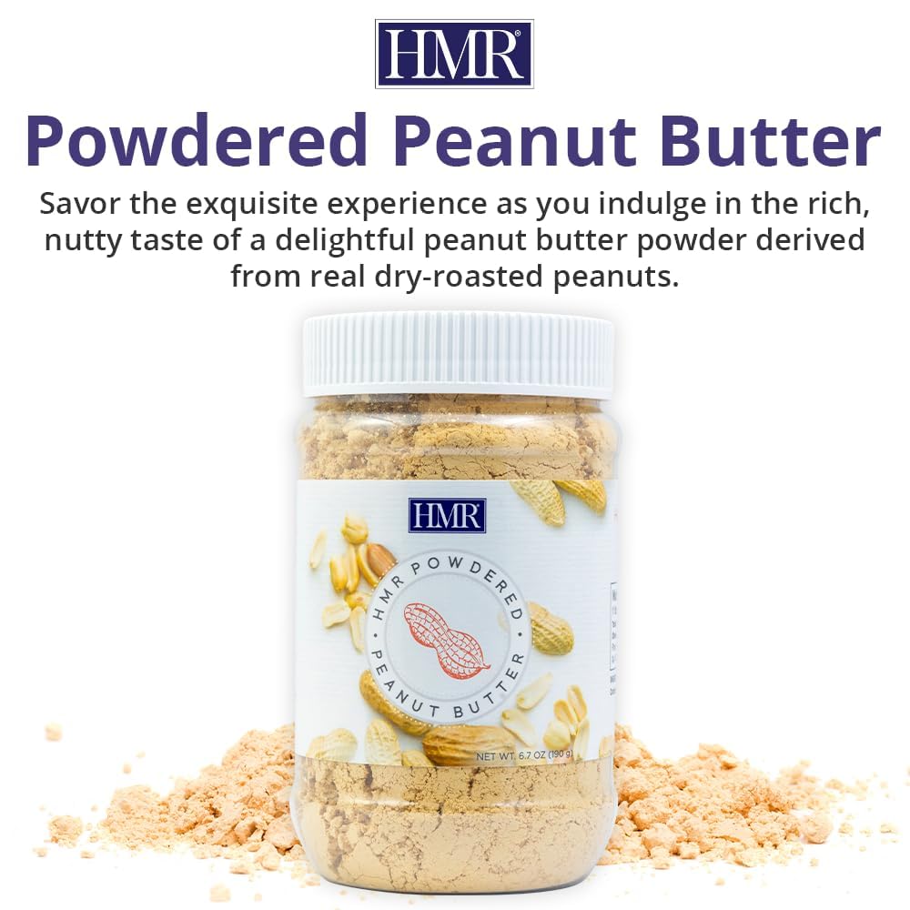 2-Pack Hmr Peanut Butter Powder | Powdered Peanut Butter (32 Servings), Powder Mix From Real Dry-Roasted Peanuts, 3 Grams Of Pro