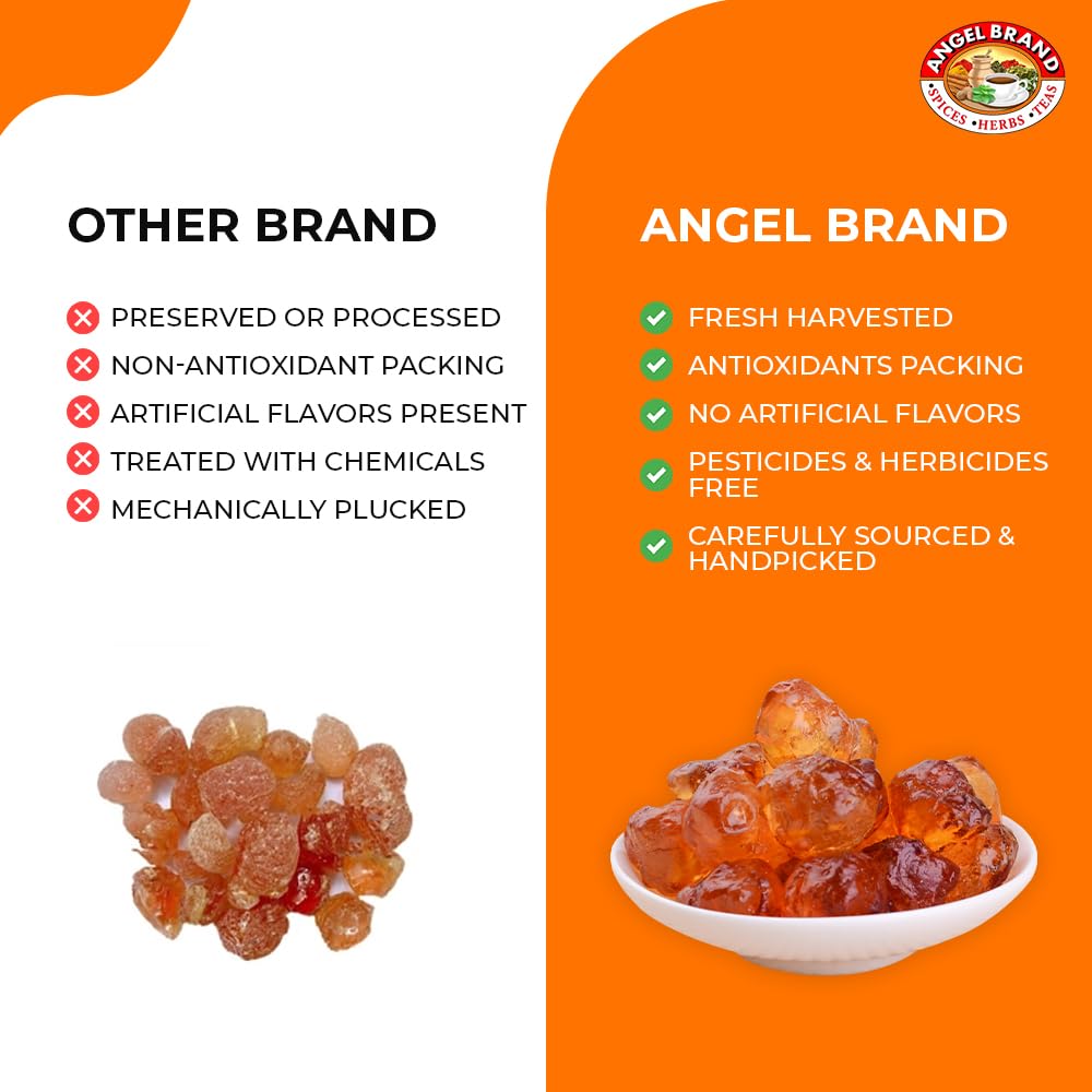 Angel Brand Gum Arabic Powder – Premium Food-Grade Acacia Gum, 1.25lbs, Edible and Water-Soluble for Baking and Crafts