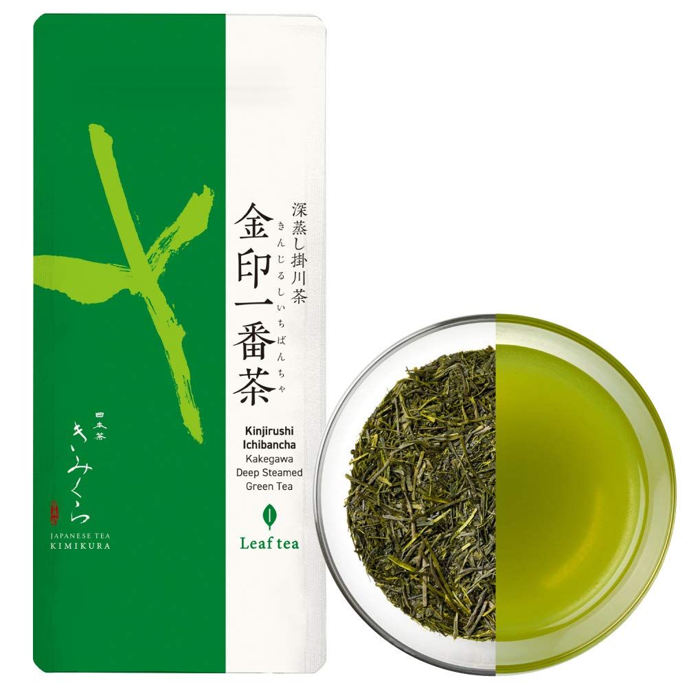 Fukamushi Sencha Green Tea 180g/ 6.3oz Loose leaf [Value pack] from Kakegawa Shizuoka Japan | Japanese Tea KIMIKURA