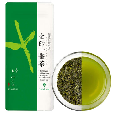Fukamushi Sencha Green Tea 180g/ 6.3oz Loose leaf [Value pack] from Kakegawa Shizuoka Japan | Japanese Tea KIMIKURA