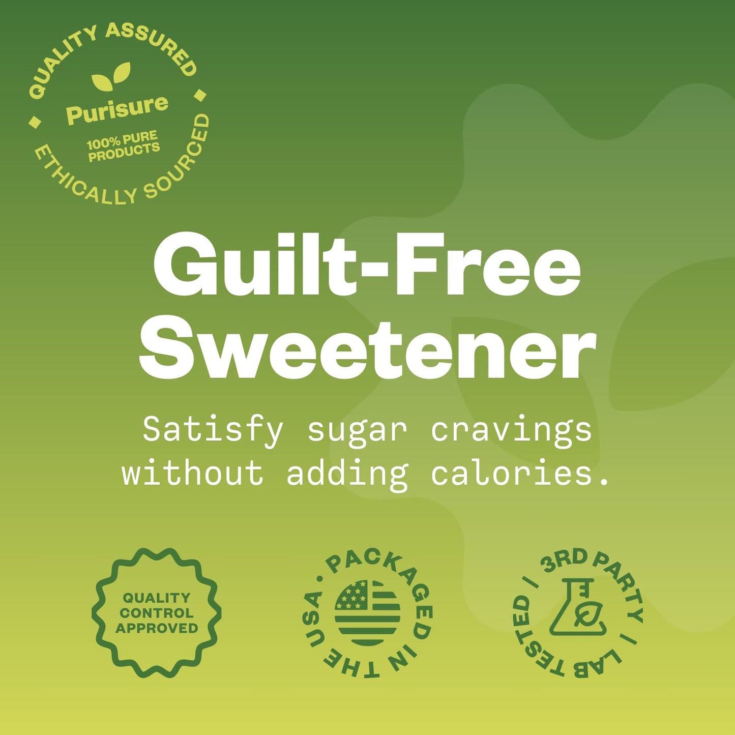 Purisure Stevia Concentrated Powder, Zero Calorie Sweetener, 125 g, Non-GMO, Keto Friendly, Natural for Baking