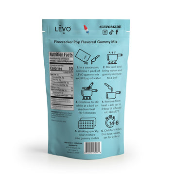 LEVO Gummy Mix -   Pop - Makes 64 Gummies - 6.3 Ounce - Blue