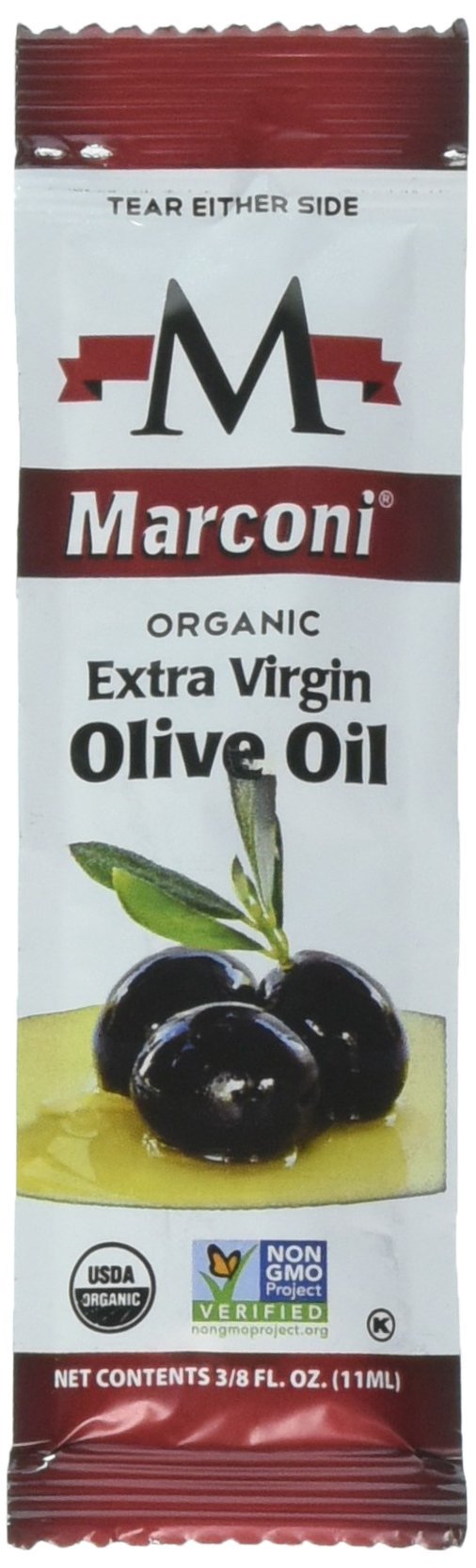 Marconi Organic Extra Virgin Olive Oil - Pack of 25 (0.372 Fl Oz each)