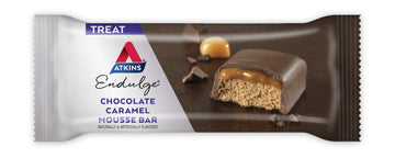 Atkins Endulge Chocolate Caramel Mousse Bar, Dessert Favorite, 1G Sugar, High In Fiber, 5 Count