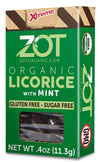 Zot 100% Organic Licorice With Mint, Dark Brown, Black, 0.4 Ounce (Pack Of 6)