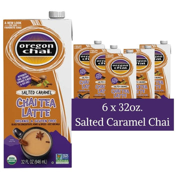 Oregon Chai Salted Caramel Concentrate, 32 Fluid Ounce (Pack Of 6)