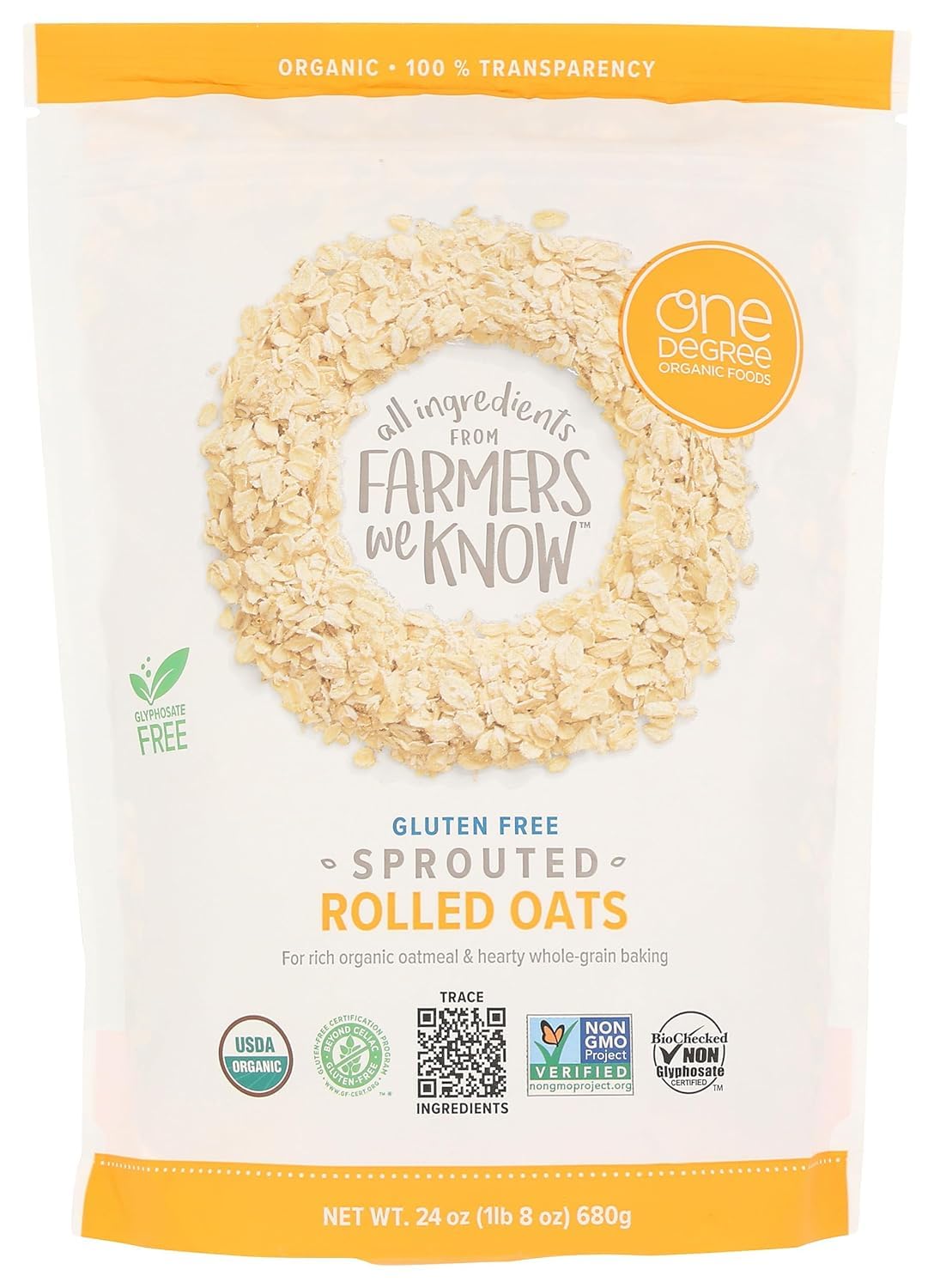 Hot Cereal Rolled Oat Usa (24Oz)