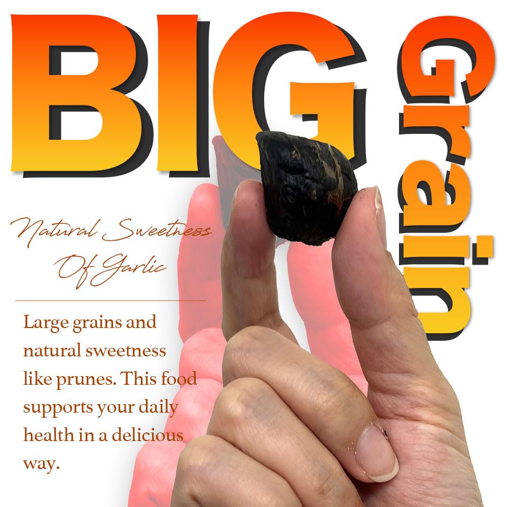 Black Garlic - Whole Japanese Ajo, Rich Sweetness Like Balsamic Or Prunes, Fermented Foods Superfood, Ready To Eat For Snack Or