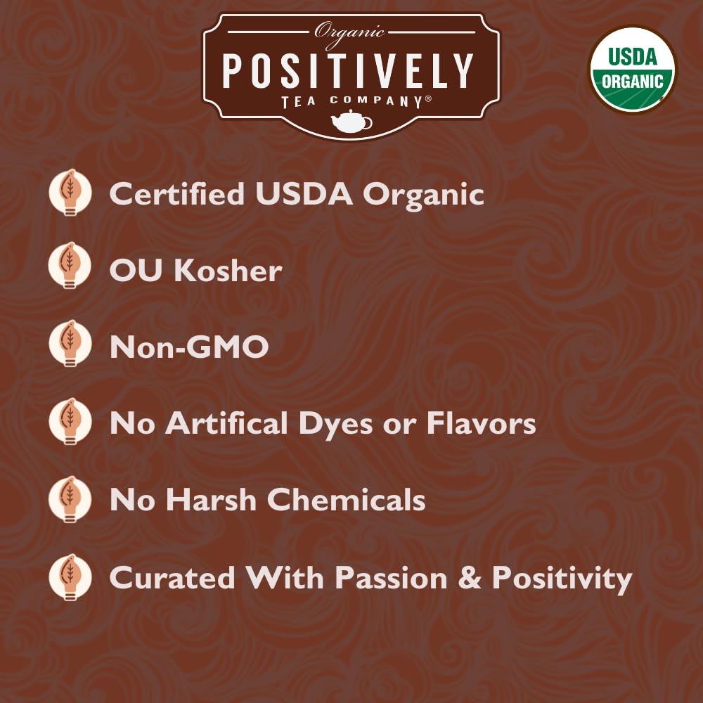 Organic Positively Tea Company Pu-Erh Loose Leaf Tea, 16 Ounce, 1 Pound
