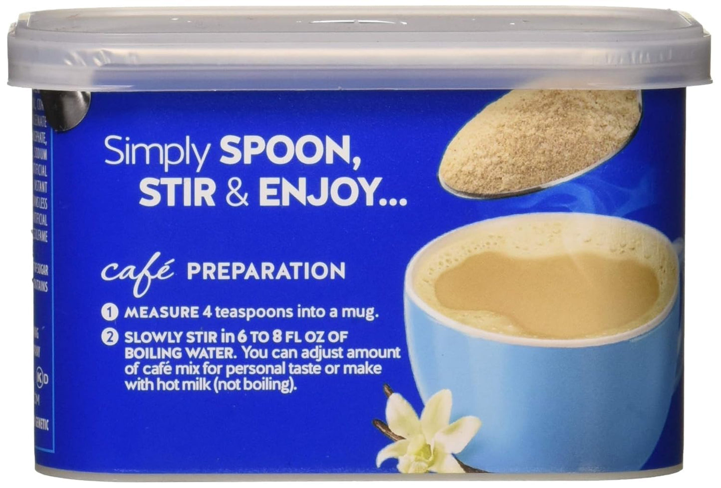 (Pack Of 2) House International Sugar-Free French Vanilla (Decaf) Instant Coffee Beverage Mix, 4.3 Oz. Canisters