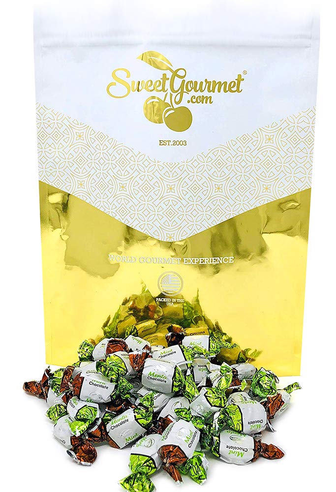 Sweetgourmet Premium Chocolate Filled Mints  Arcor Hard Candy  2 Pound