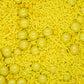 Sweets &   Boutique Yellow Cake Sprinkles - Edible Toppings with Jimmies, Chocolate Balls, and Pearl Sprinkles