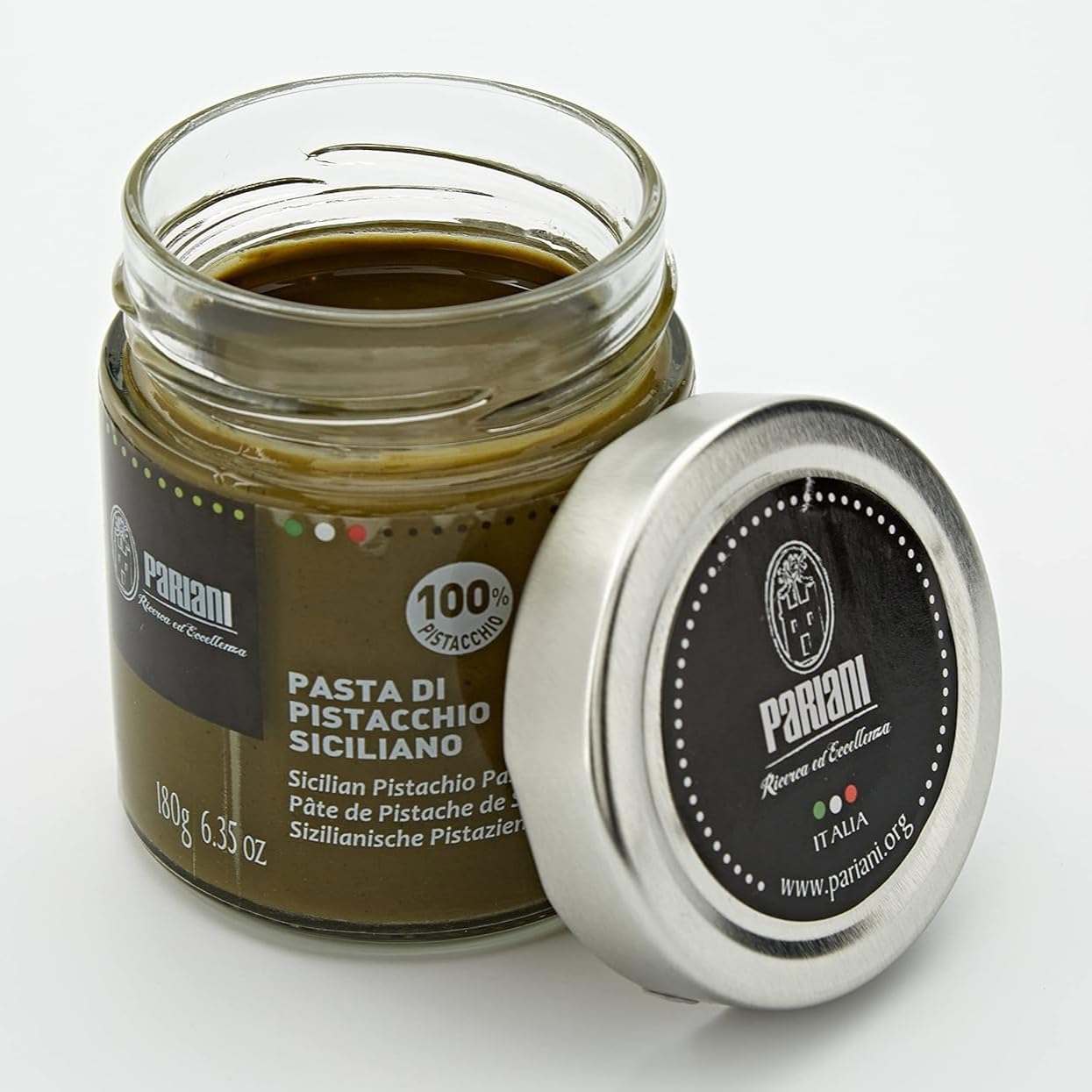 Pariani 100% Pure Sicilian Pistachio Paste Unsweetened 180g (6.35oz) Model 60090