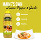 World Harbors Lemon Pepper Garlic Sauce & Marinade, Made In Maine, Ideal For Chicken Wings, Seafood, Grilled Meats, Salads, Stir