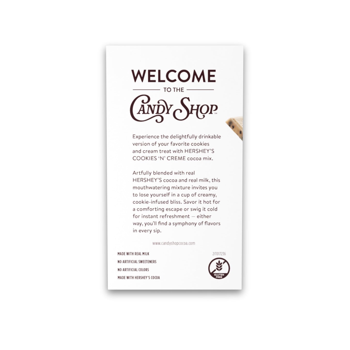 Candy Shop Cocoa HERSHEY S COOKIES  N  CREME Cocoa Mix, Hot Chocolate, Make Hot or Iced Cocoa, Made With Real Milk, Gluten Fr
