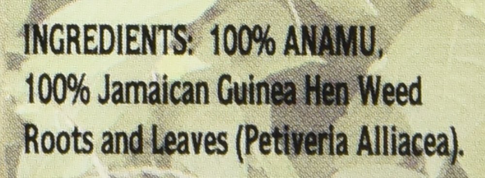 SIPACUPA Anamu Tea - Jamaican Guinea Hen  , 100% Roots and Leaves, 24 Count (Pack of 3)