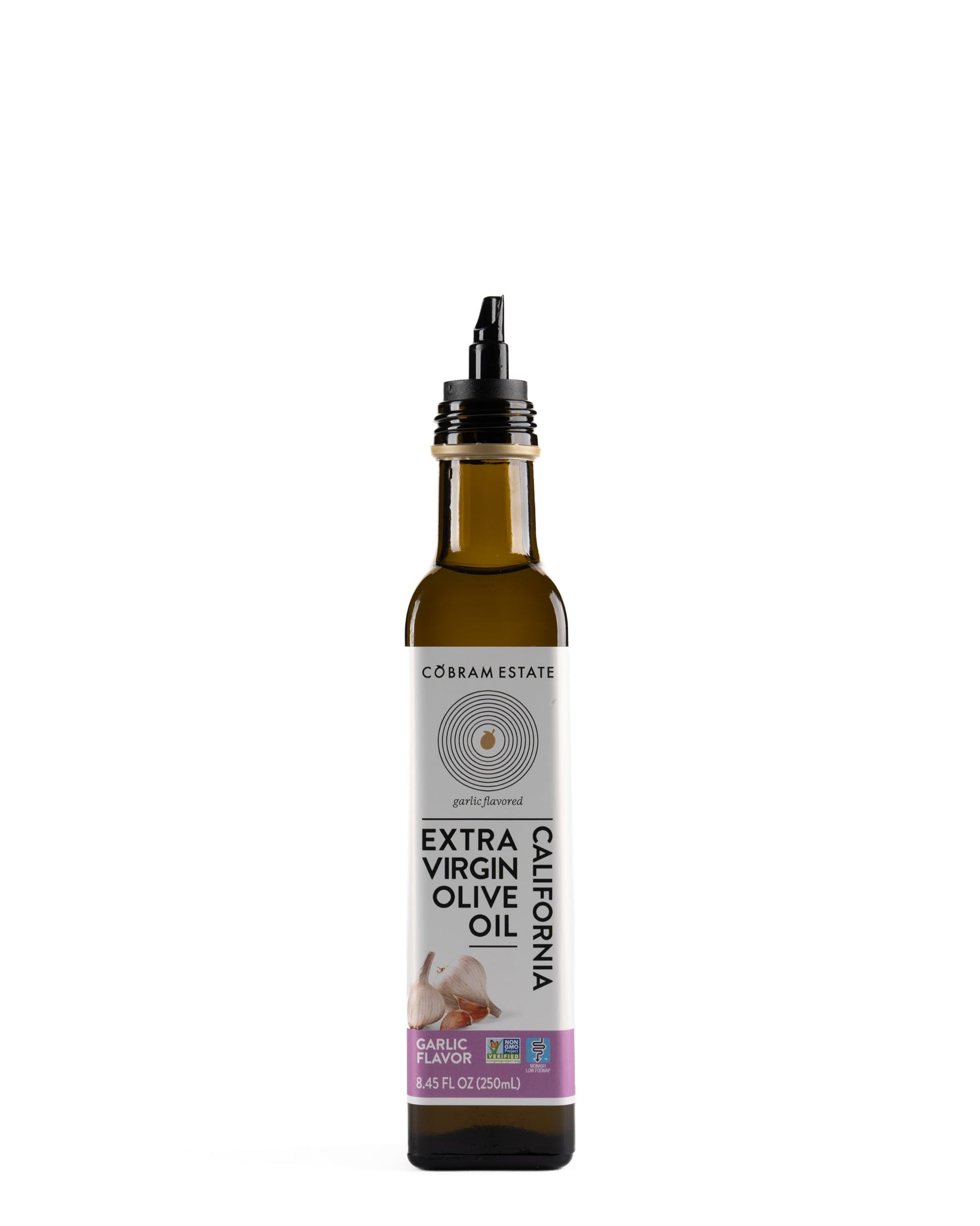 Cobram Estate Garlic Artisan Collection Flavored extra virgin Olive Oil - Low-Fodmap Diet Friendly, First Cold Pressed 100% Cali