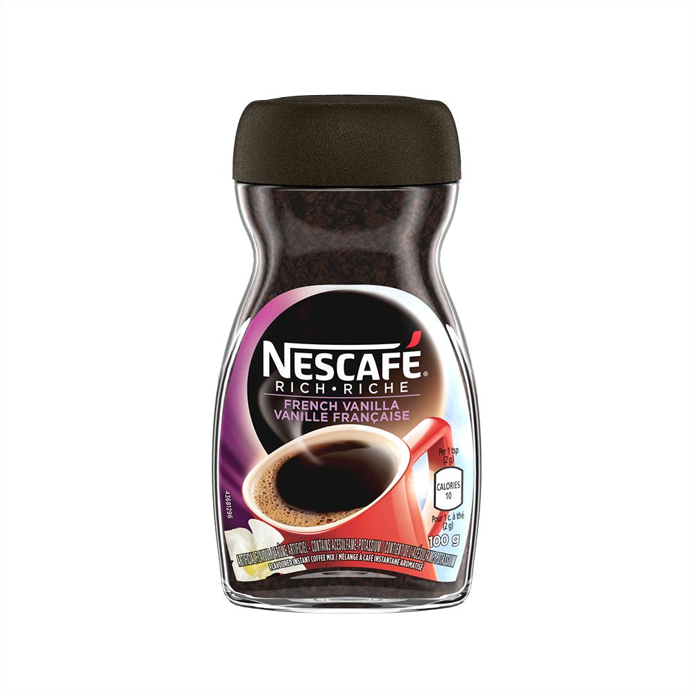 Nescaf   Rich Instant Coffee, 100G (French Vanilla)
