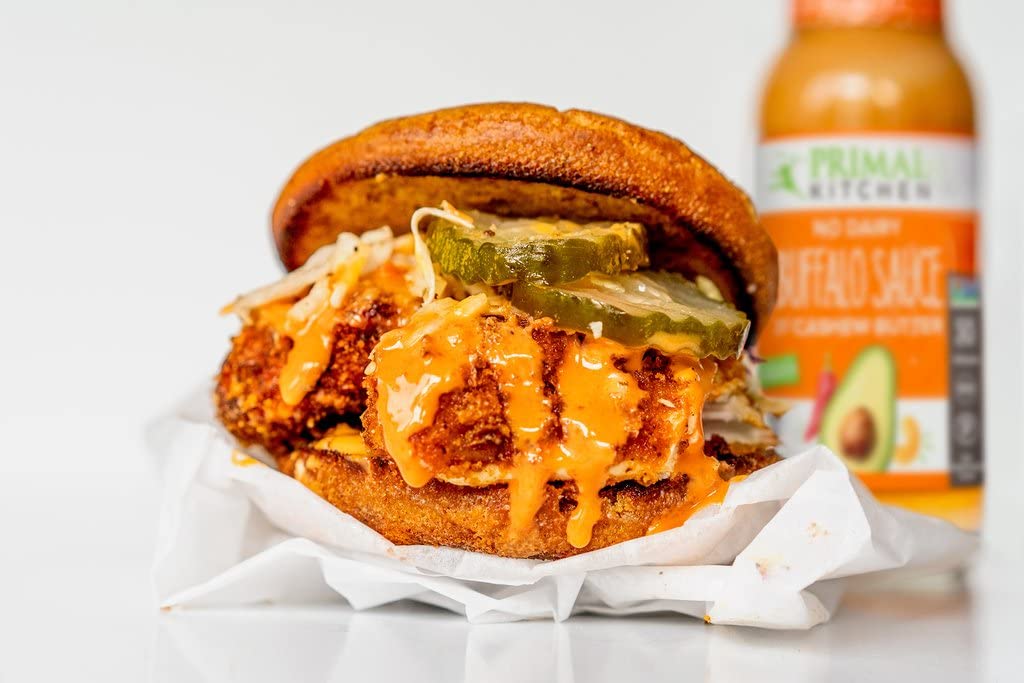 Primal Kitchen No-Dairy Buffalo Sauce Variety 2-Pack with Avocado Oil - Includes Original & Hot Sauces