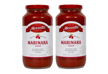 Mezzetta Family Recipes Marinara Sauce | Vegan, Non-GMO, Gluten Free, Preservative Free, Keto | 24.5 Ounce Jar (Pack of 2)