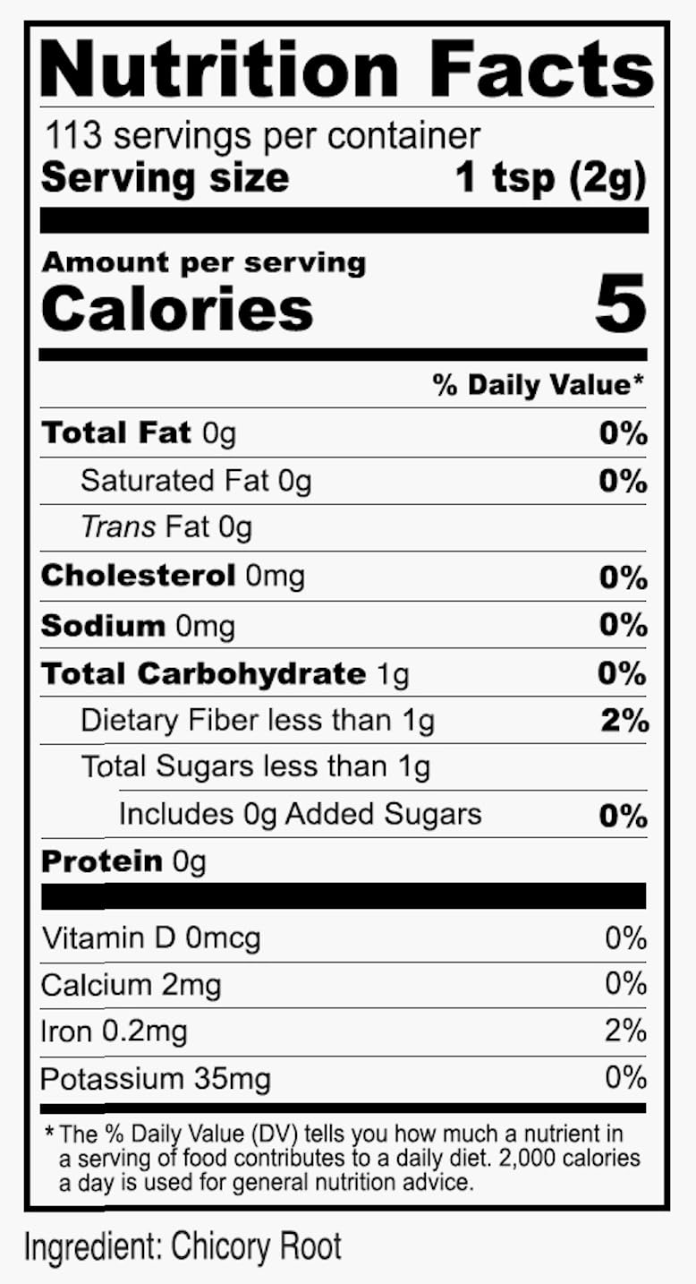 Anthonys Instant Chicory Root Coffee Alternative, Gluten Free, Caffeine Free, 8 oz