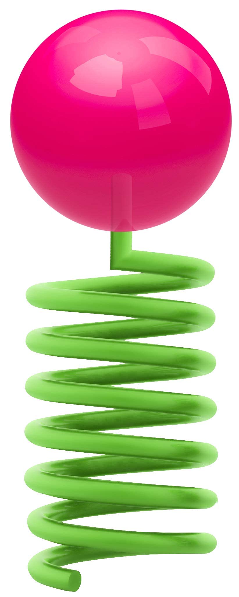 Spring Pop Finger Sucker Kids Candy on a Spring - Assorted Fun Flavors 24 Count (12 Individually Wrapped Pack of 2) Kosher Fun L