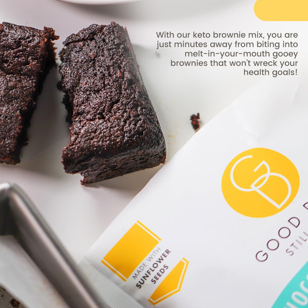 Good Dee's Chocolate Brownie Mix | Keto Baking Mix | Sugar-Free, Gluten-Free, Grain-Free, Nut-Free, Soy-Free & Low Carb Baking M