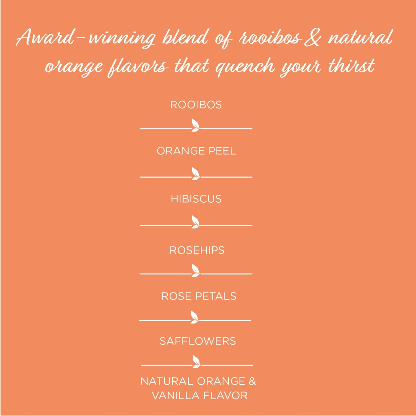 The Tea Spot Blood Orange Smoothie Herbal Tea - Caffeine-Free, Rooibos Blend with Orange Peel & Hibiscus, 15 Tea Bags