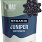 J MAC BOTANICALS Organic Whole Juniper Berries, 16 Ounce, Certified USDA Organic for Infusions and Seasoning