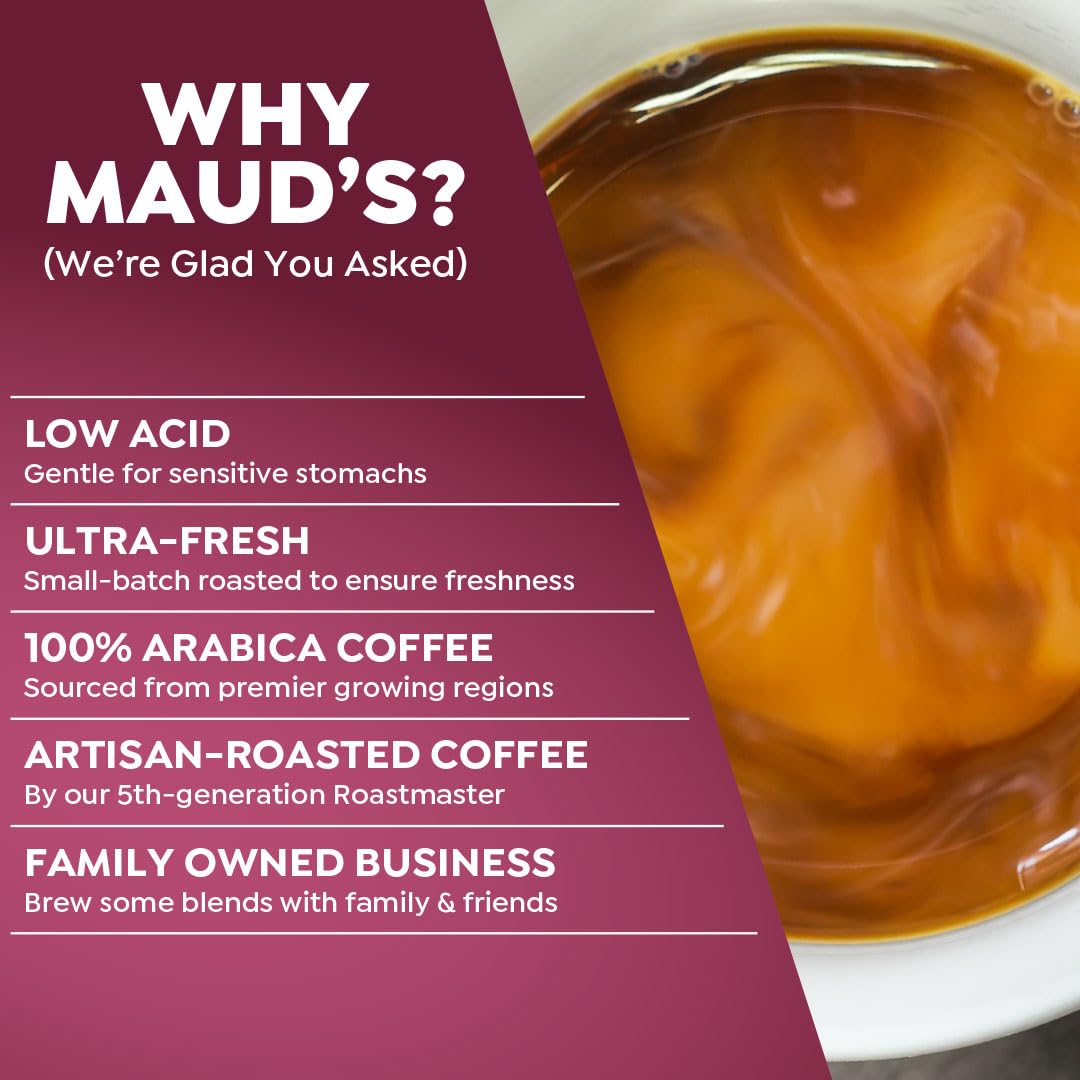 Maud'S Bold Dark Roast Coffee Pods Variety Pack, 40 Ct | 8 Assorted Coffee Flavors | 100% Arabica Dark Roasted Coffee | Solar En