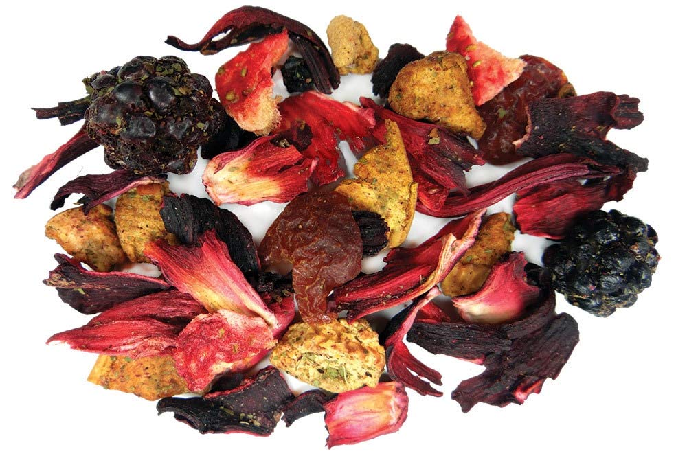 Fusion Teas Very Berry Hibiscus Herbal Tea - Caffeine Free Loose Leaf - 5 Oz Pouch