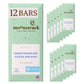 Moonstruck Chocolate Mint Chocolate Bar, 73% Cacao, 3.0oz (Pack of 12)