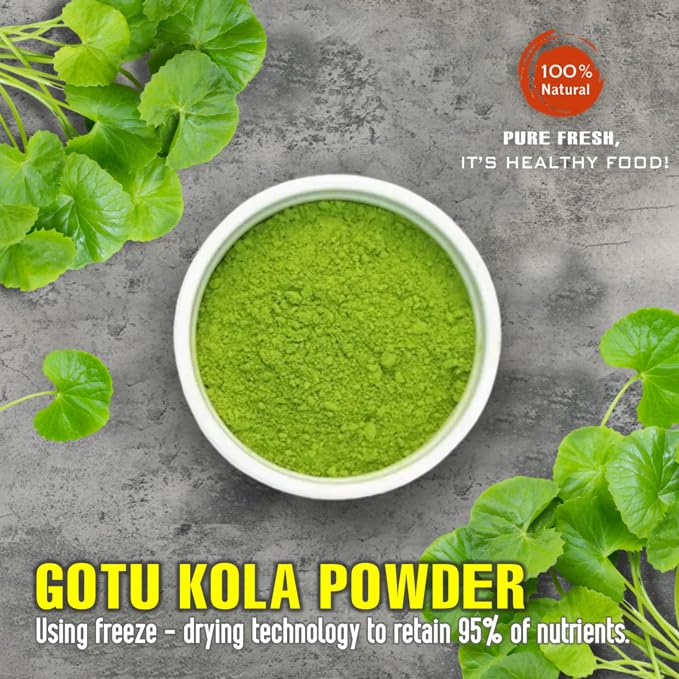 Gotu Kola Powder 5.29 Oz (150G) Vietfarmfood: Freeze-Dried Extracted From 100% Pure, Sugar-Free. Used To Mix Mixed Drinks Fresh