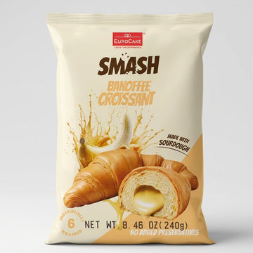 EuroCake Smash Banoffee Croissant 8.46 oz - Made with Sourdough
